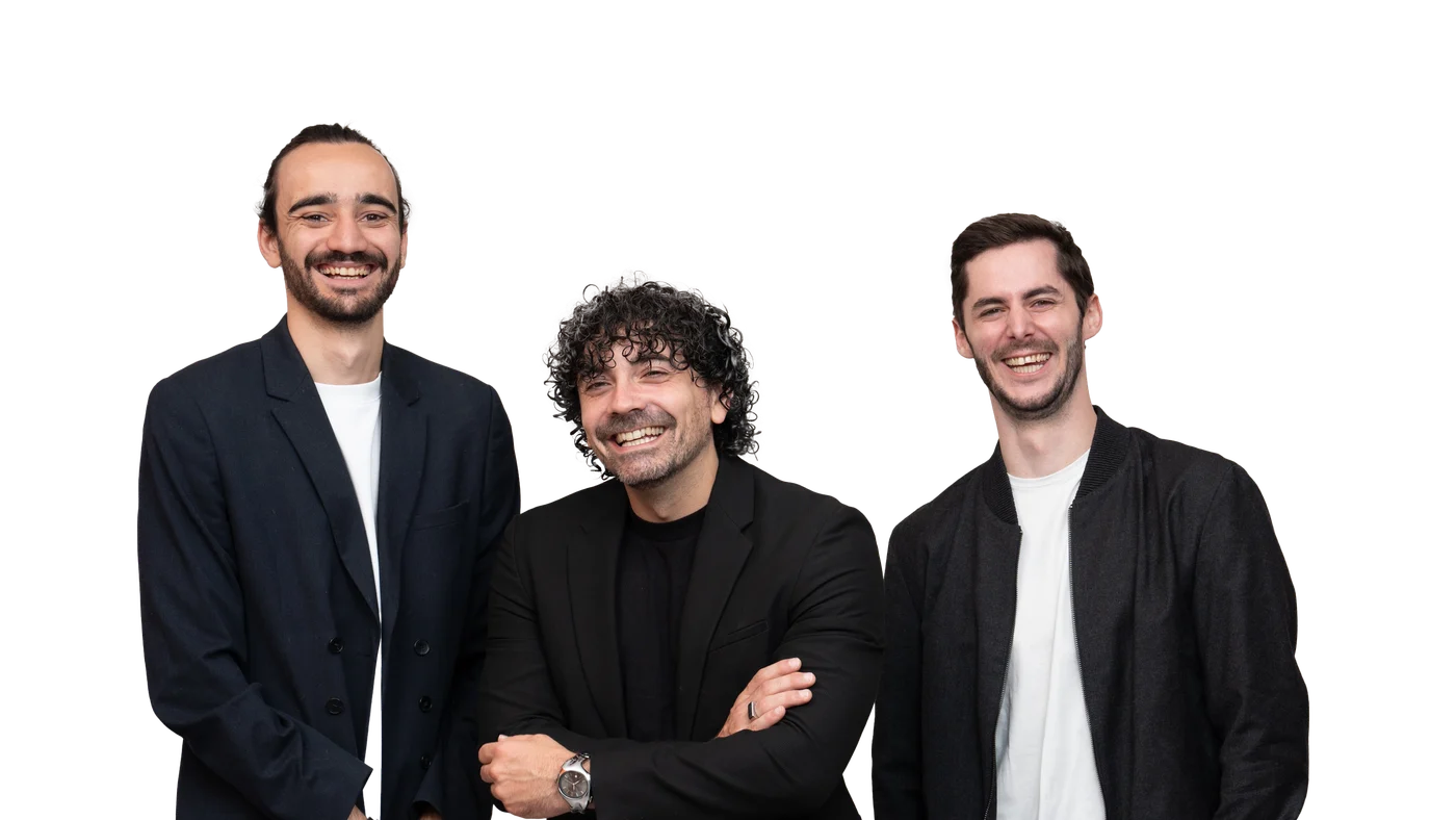 L'équipe de Levupp, trois associés